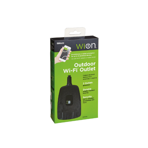 WiOn 50049 Outdoor Wi-Fi Wireless Plug-in Switch