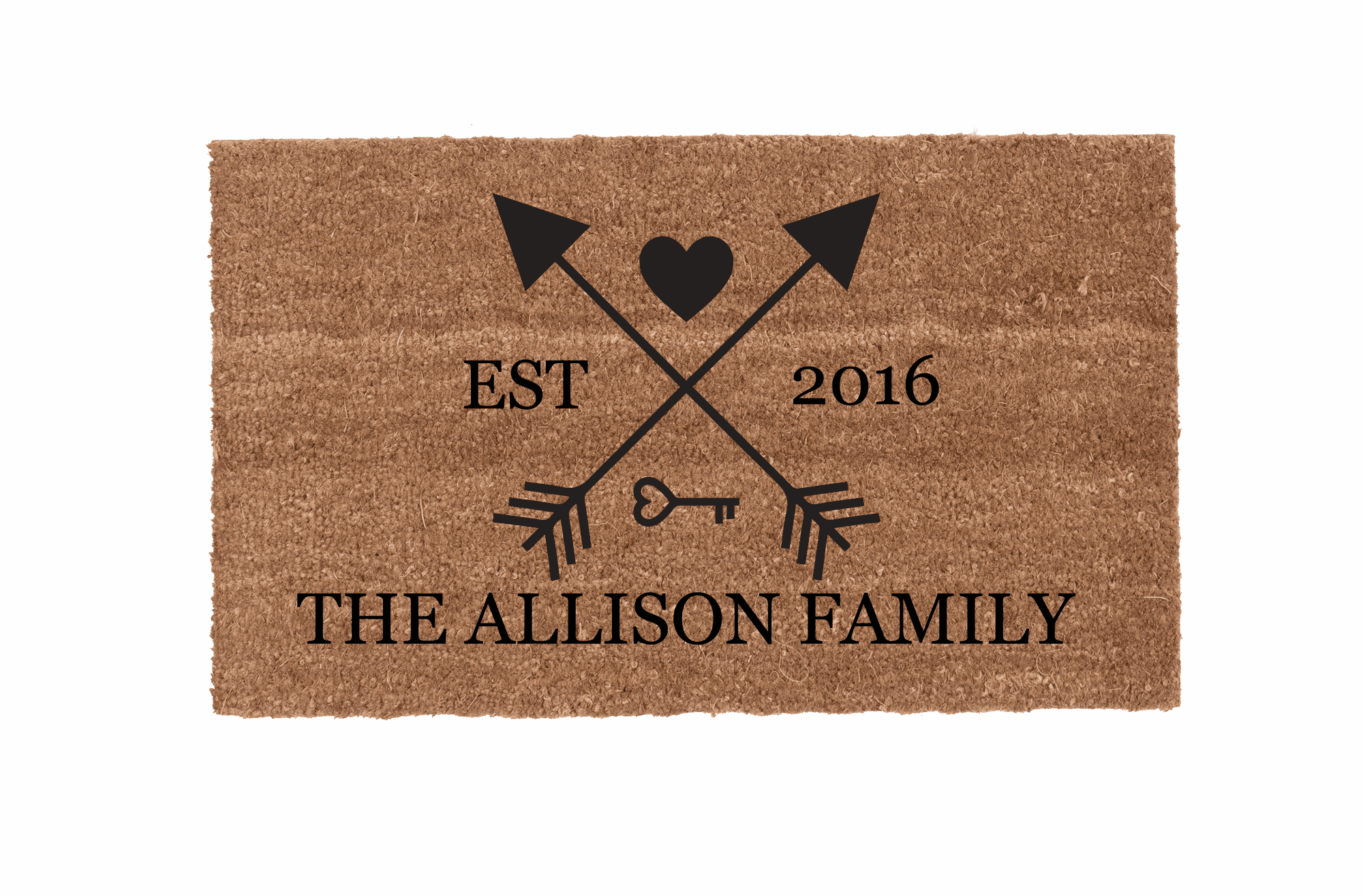 Personalized Family Arrows Doormats Canada Mats