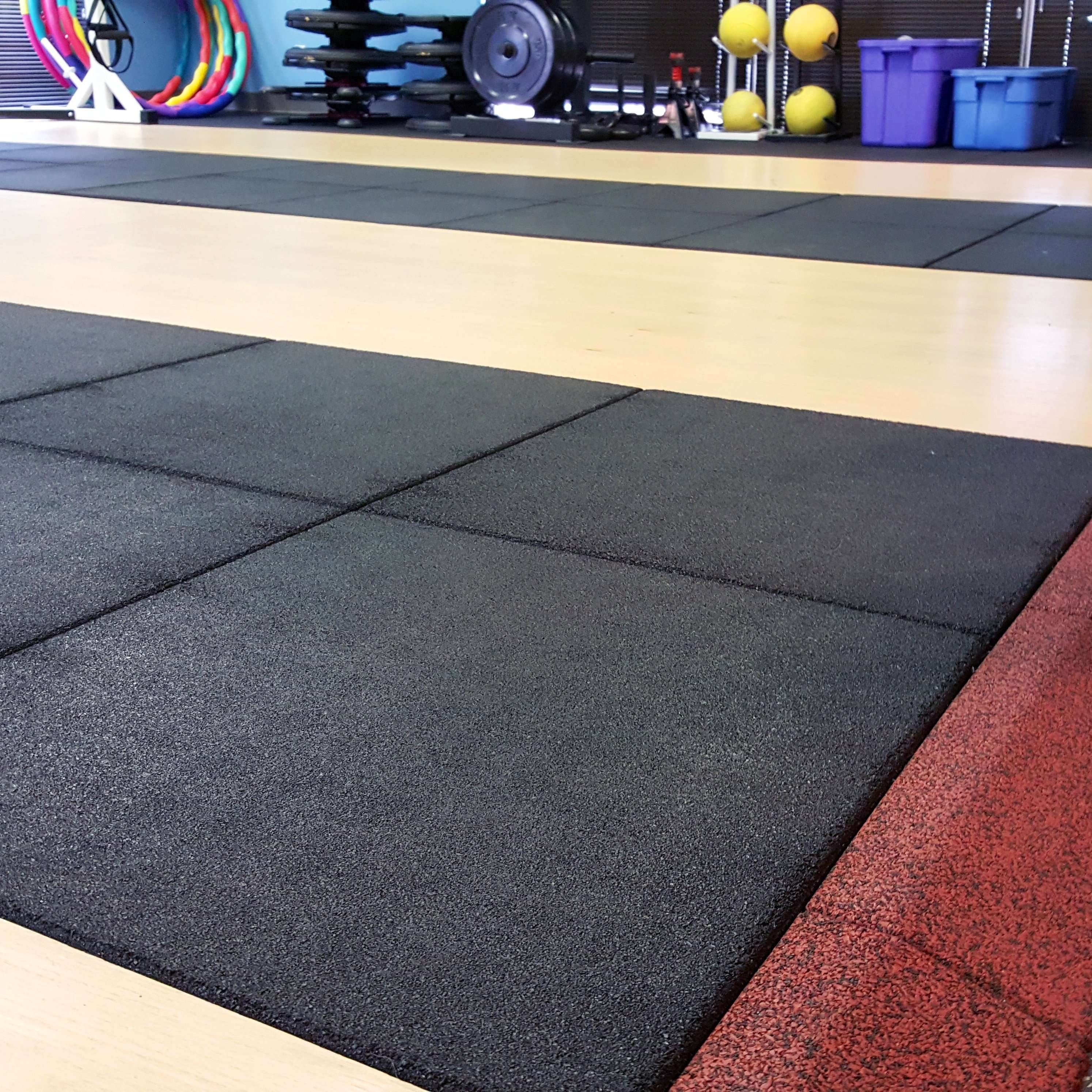 Squat Rack Carpet Safe Interlocking Home Gym Tiles BiGDUG Rubber