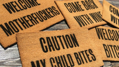 Rude? Or Funny Doormats With Humor