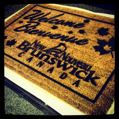Personalized Flocked Coir Matting