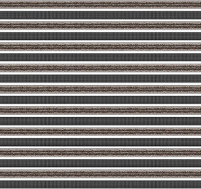 Top Clean Trend Aluminum Entrance Matting - 27mm with Ribbed Carpet & Scraper Bar