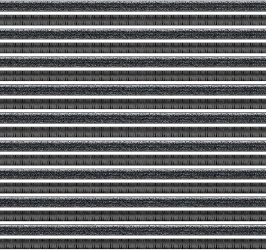 Top Clean Stabil XL Aluminum Entrance Matting - 27mm with Ribbed Carpet & Grooved Rubber