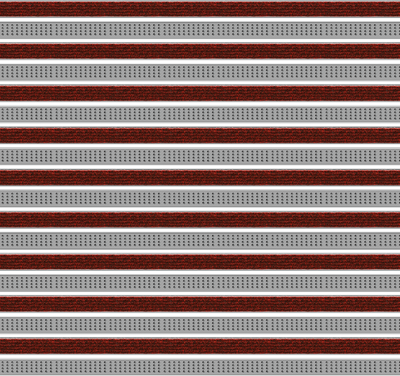 Top Clean Stabil Aluminum Entrance Matting - 12mm with Ribbed Carpet & Cassette Brush