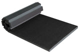 Durable gymnastics mat with carpet surface
