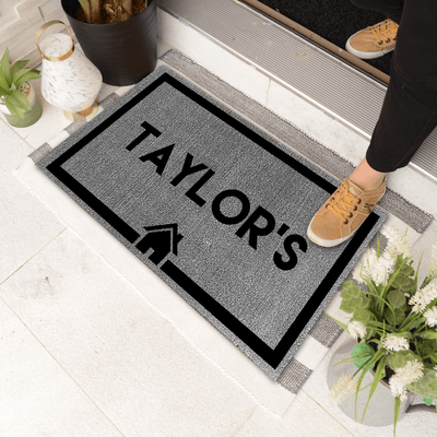 Decor Loop Home Border Personalized Doormats