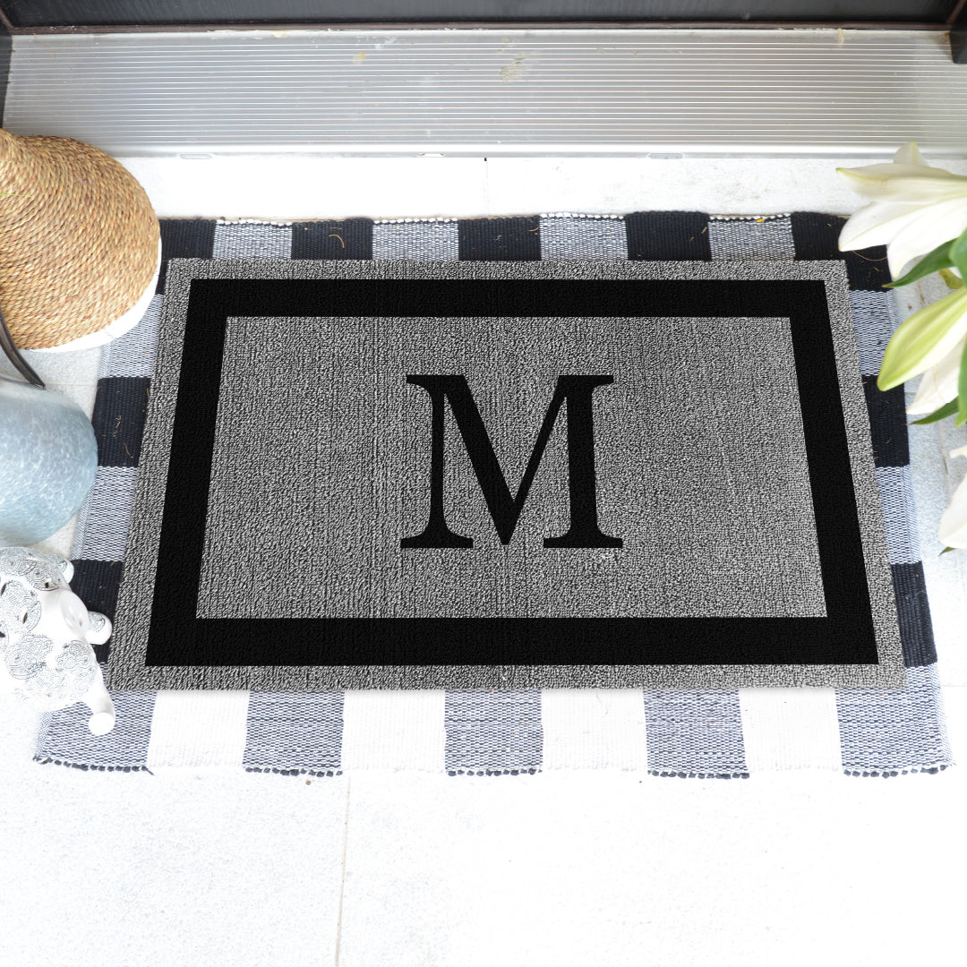 Decor Loop Single Border Personalized Doormats