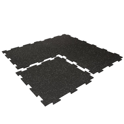 CM Resilient Rubber Gym Tiles 4 Pack for Home Use