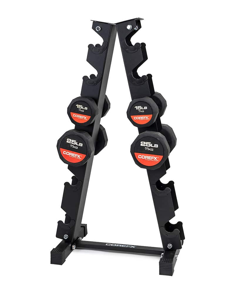 A-Frame Dumbbell Rack | Space-Saving Dumbbell Storage | Canada Mats