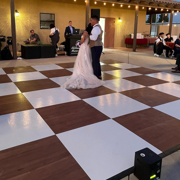 Lightweight modular dance floor for weddings and parties