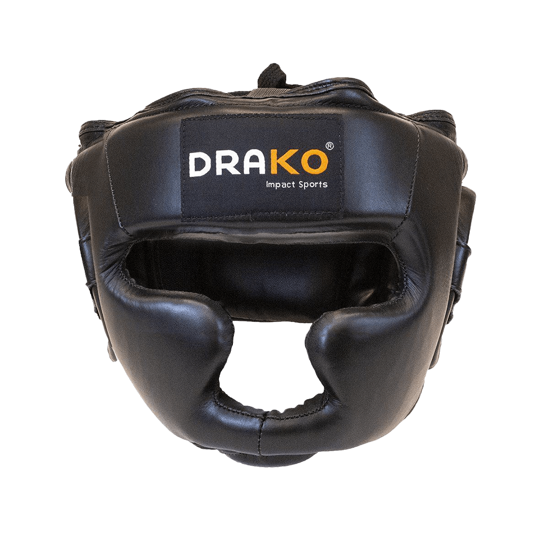 Drako Leather Training Boxing Headgear