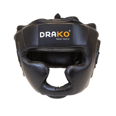 Drako Leather Training Boxing Headgear