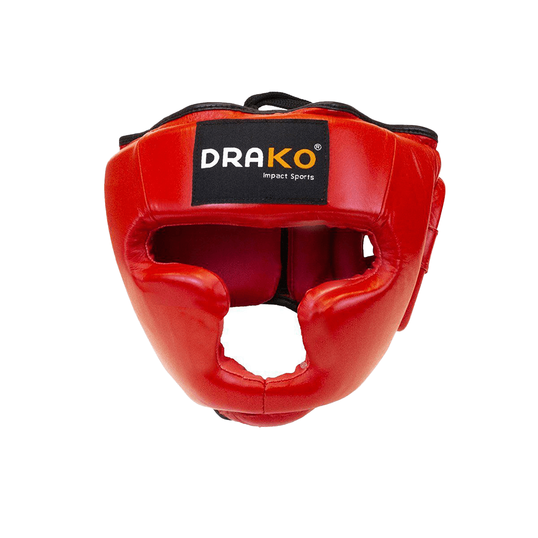 Drako Leather Training Boxing Headgear