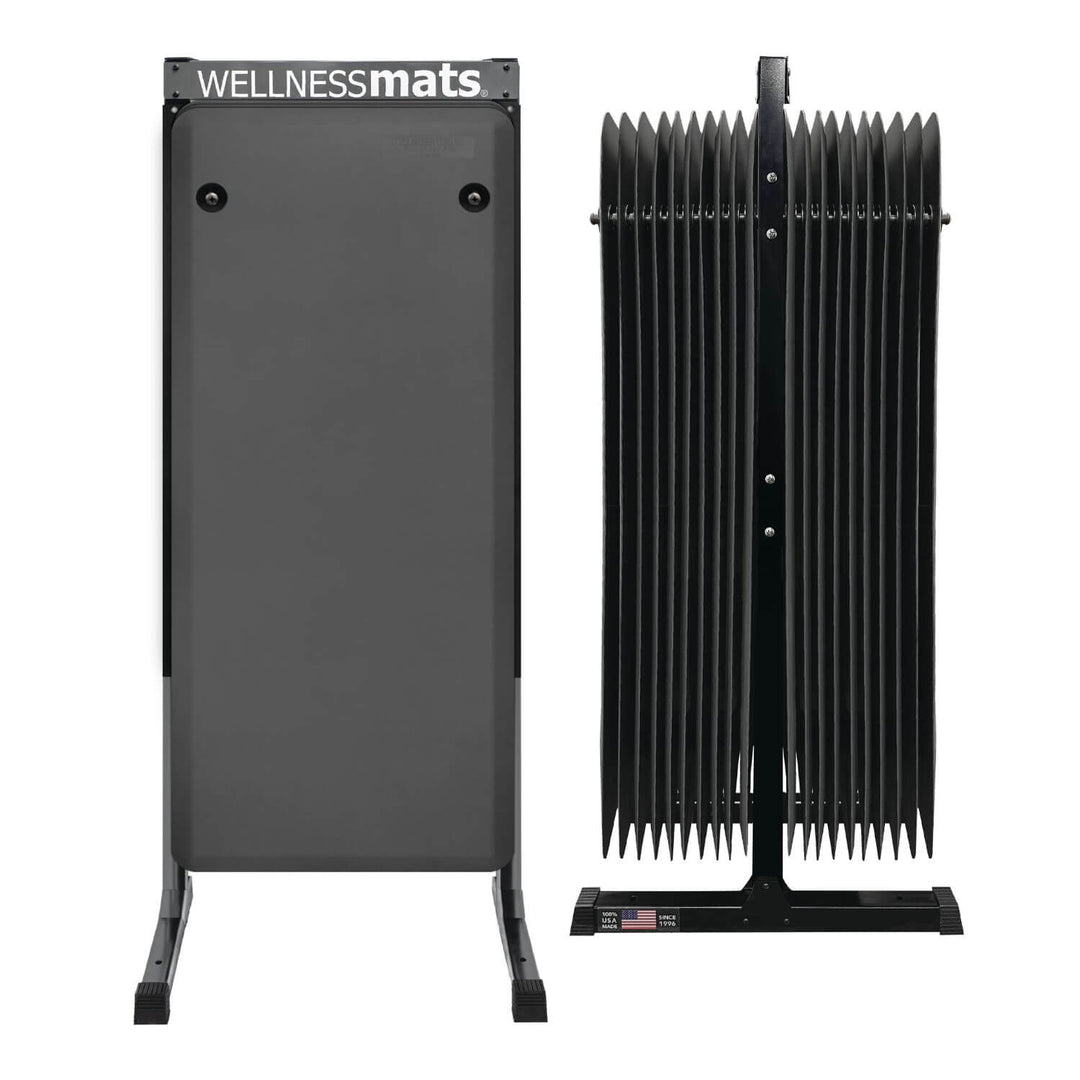 Fitness Mat Storage Station | Back-to-Back Rack for 10 Mats