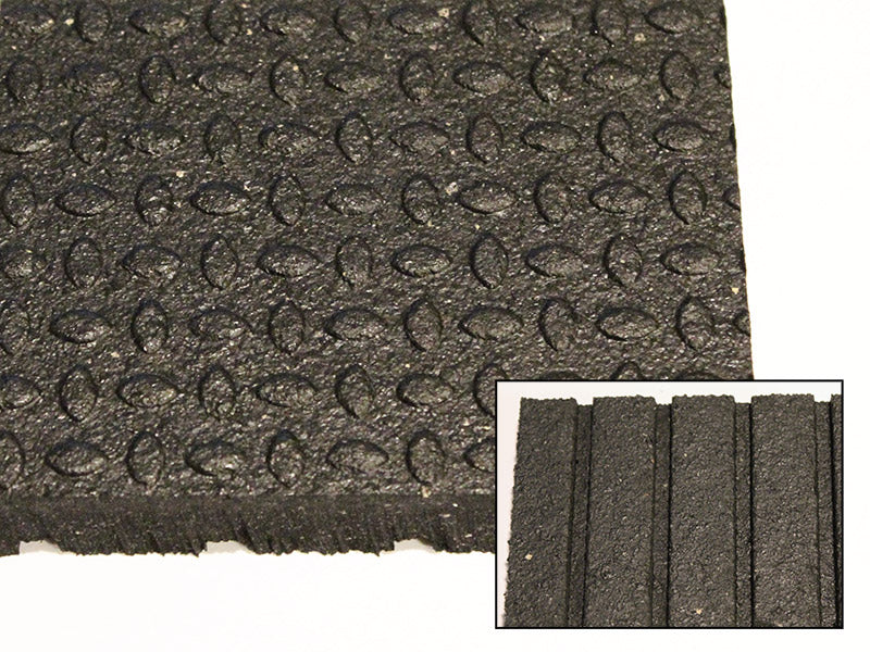 Re-Vulcanized Rubber Stall Mats - Straight Edge