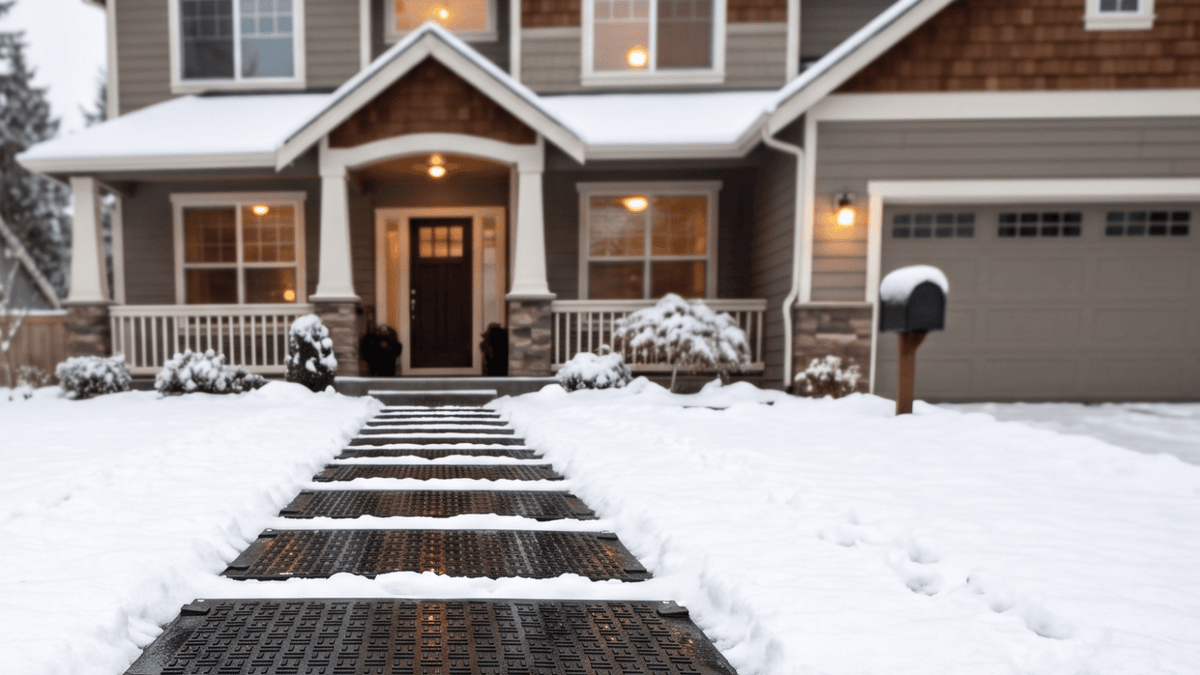 The front walkway