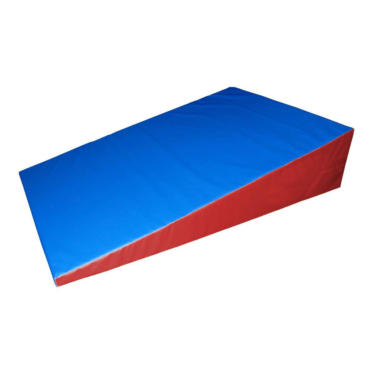 Matladin 48x24x14 Folding Gymnastics Cheese Wedge Incline Mat for Kids  Girls Home Training Exercise (Blue+Green) 