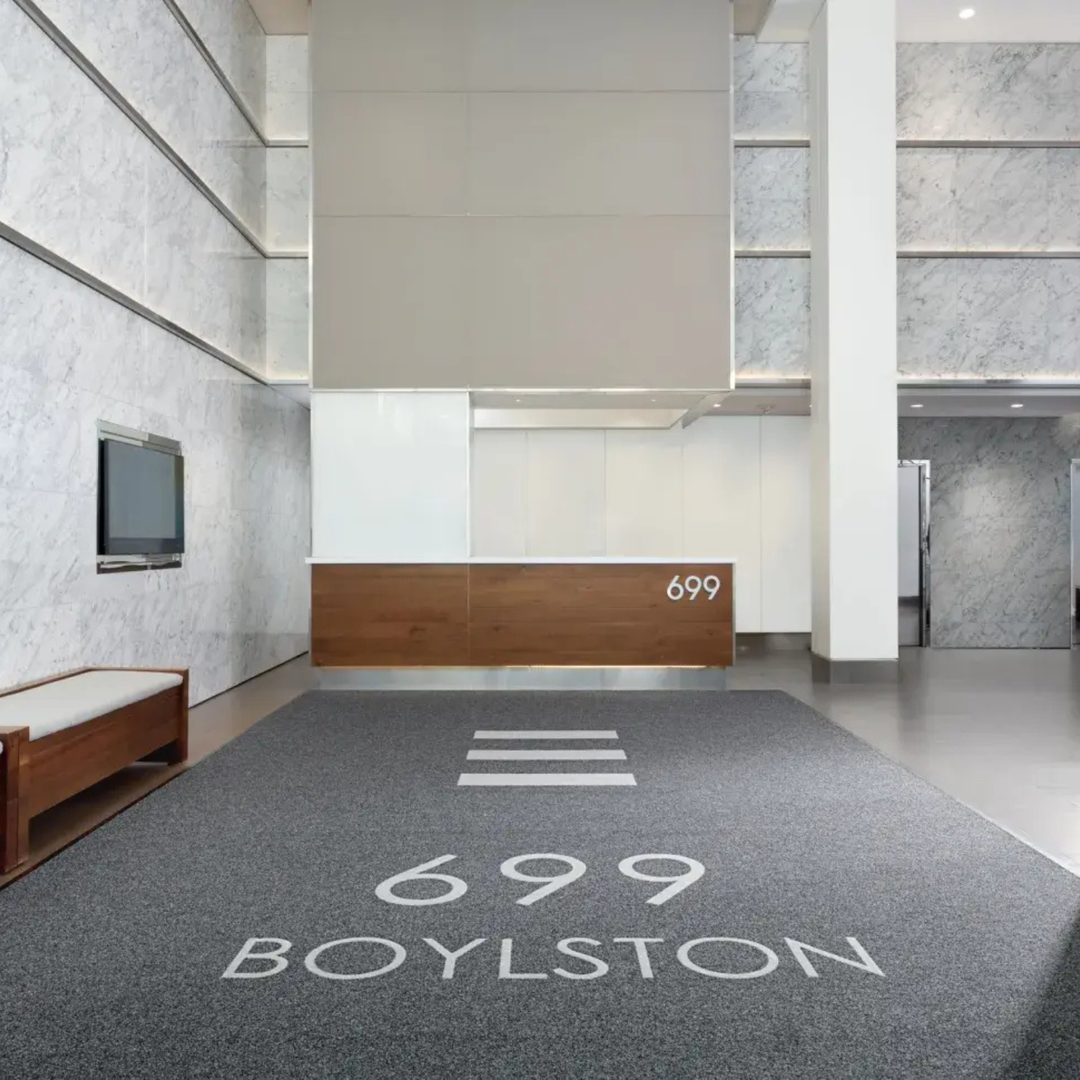 Metropolis Inlaid Logo Entrance Mat | Heavy-Duty Branded Entrance