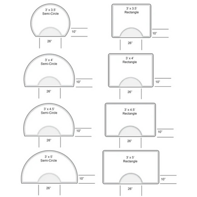 Reflex Salon Mats (with Square Cut Out)