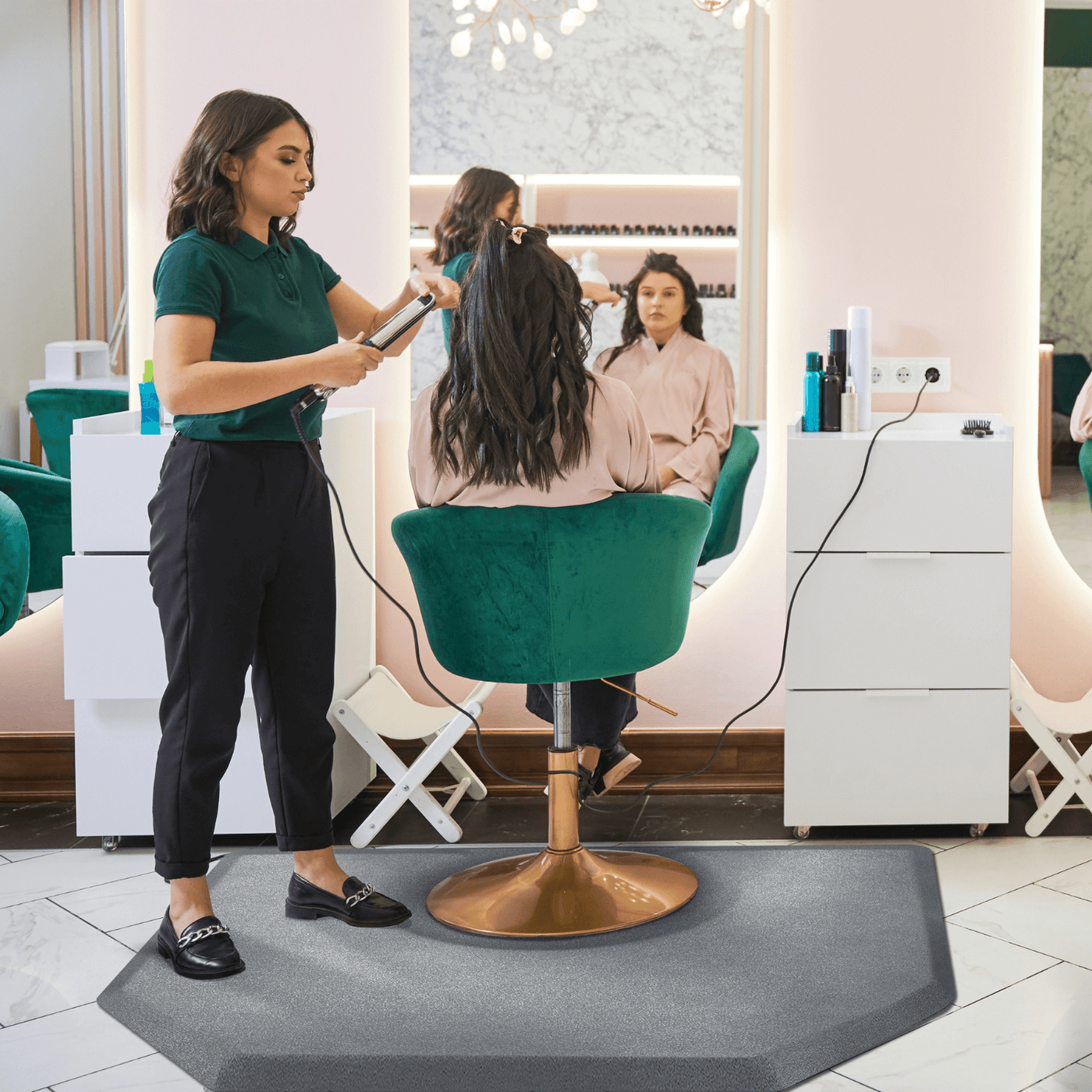 Smart Step Granite Slate Salon Mats