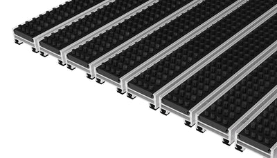 Top Clean Stabil XL Aluminum Entrance Matting - 22mm with Cassette Brush