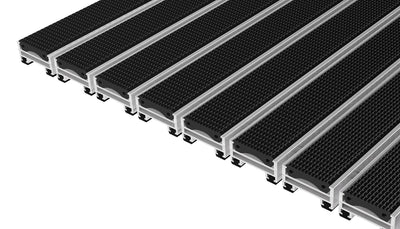 Top Clean Stabil XL Aluminum Entrance Matting - 22mm with Grooved Rubber