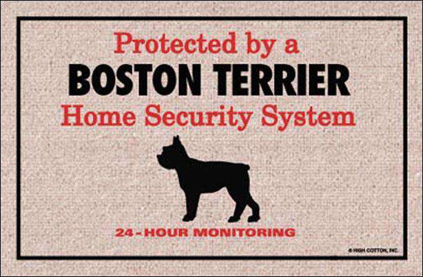 FUNNY DOORMAT - BOSTON TERRIER DOORMAT