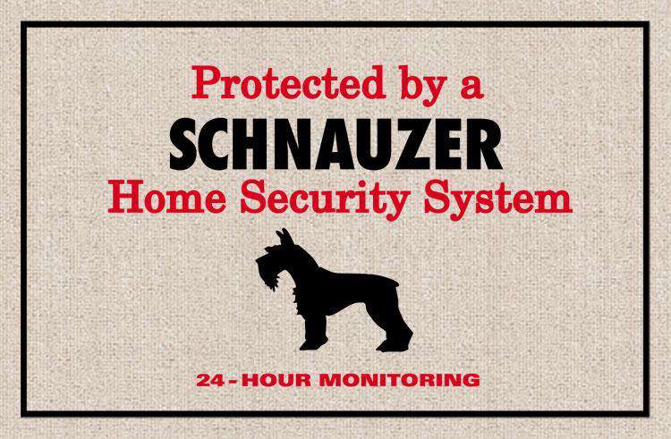 FUNNY DOORMATS - SCHNAUZER DOORMATS