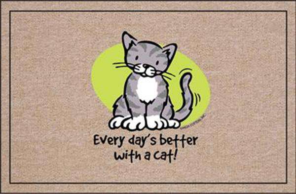 FUNNY DOORMATS - EVERY DAY’S BETTER CAT