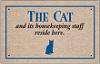 FUNNY DOORMAT - CAT & HOUSEKEEPING STAFF