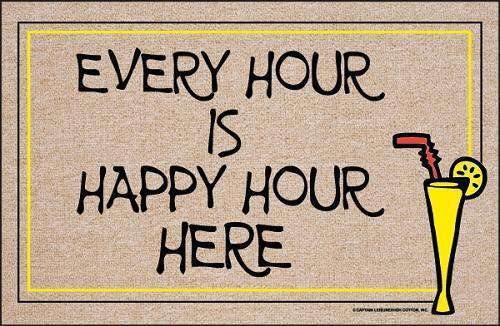 FUNNY DOORMAT-EVERY HOUR