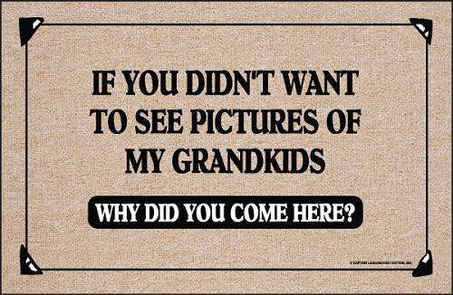 FUNNY DOORMAT - PICTURES OF GRANDKIDS