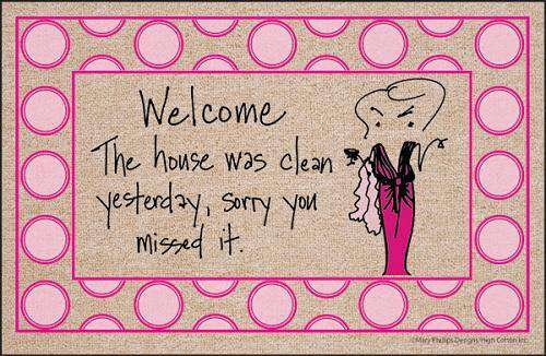 FUNNY DOORMAT - CLEAN YESTERDAY