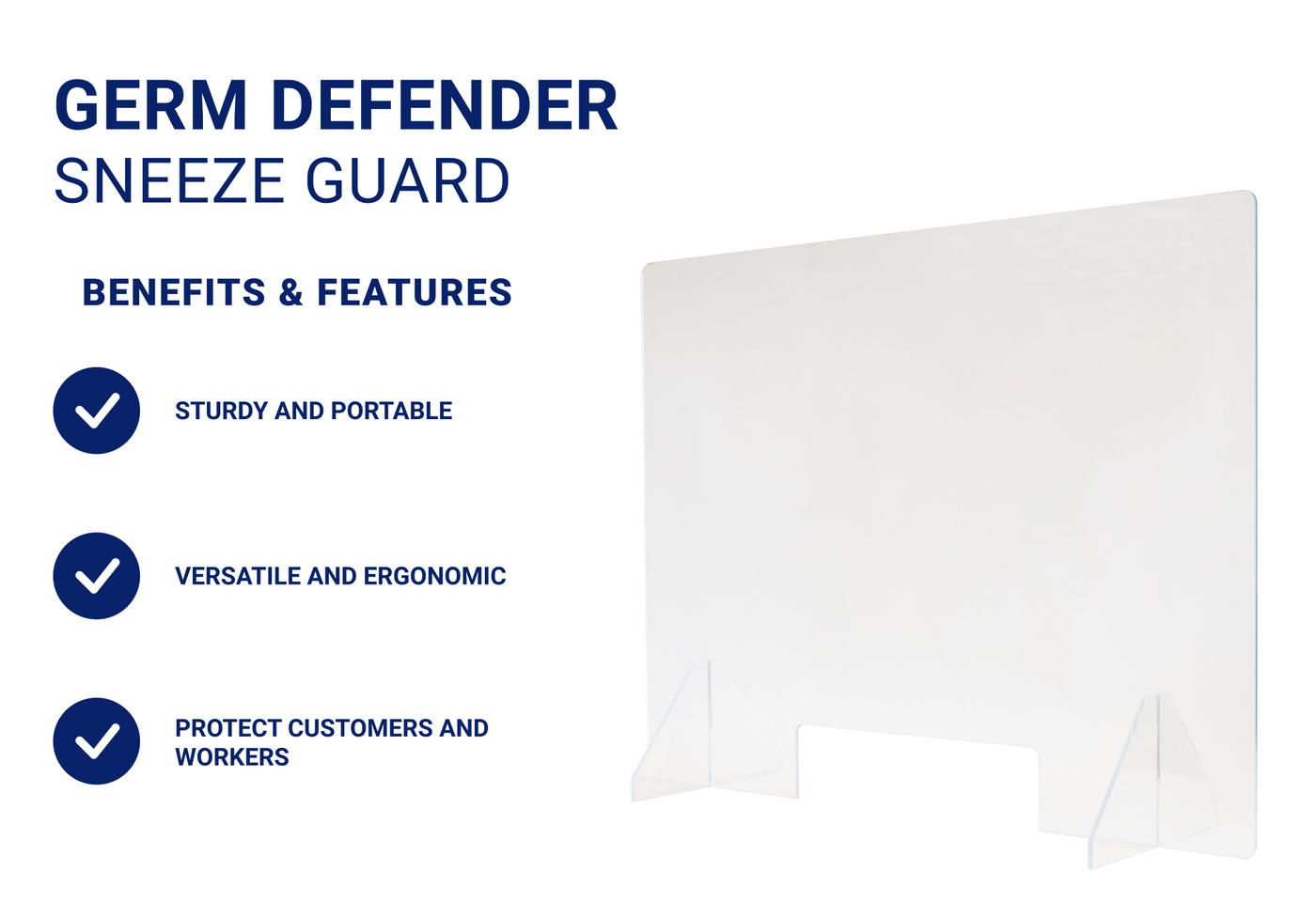 Germ Defender Acrylic Sneeze Guards