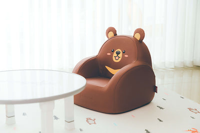 Dwinguler Bear Friends - Soffkin Leather Kids Sofa
