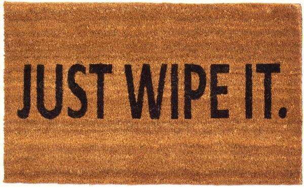 Just Wipe It Vinyl Coir Doormat
