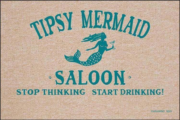 Tipsy Mermaid Olefin Doormat