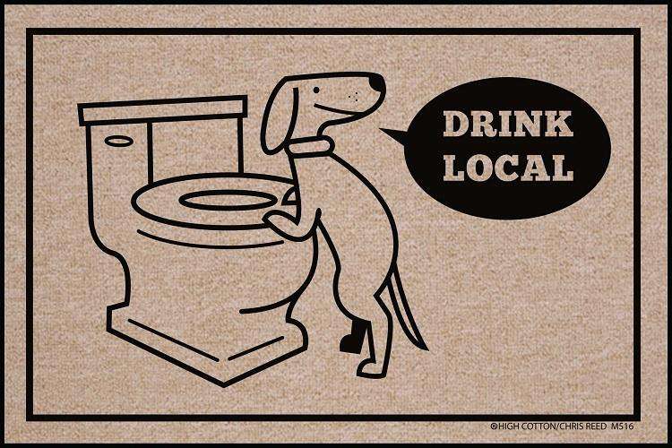 Drink Local Olefin Doormat