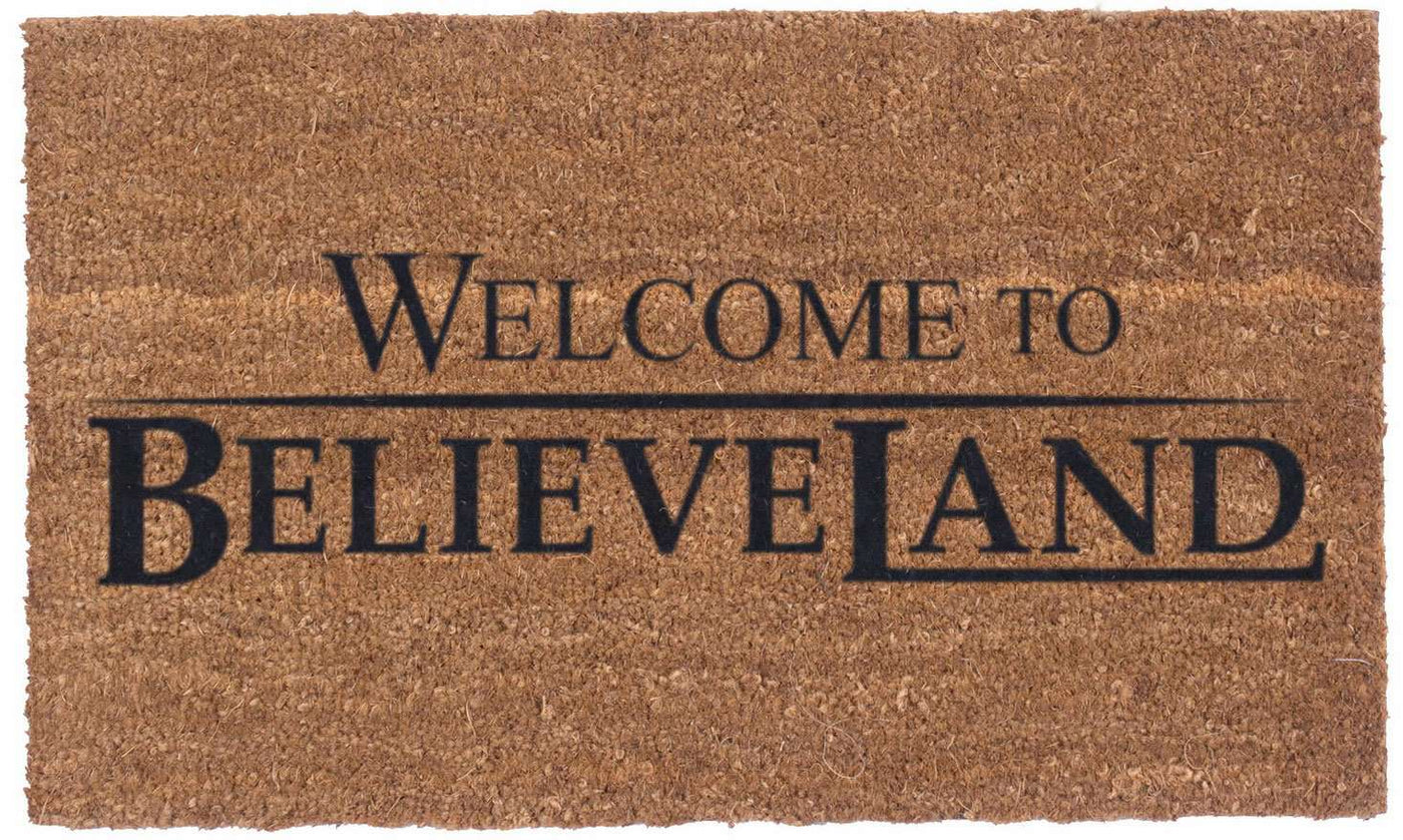 Welcome to Believeland – Vinyl backed Coco Mats