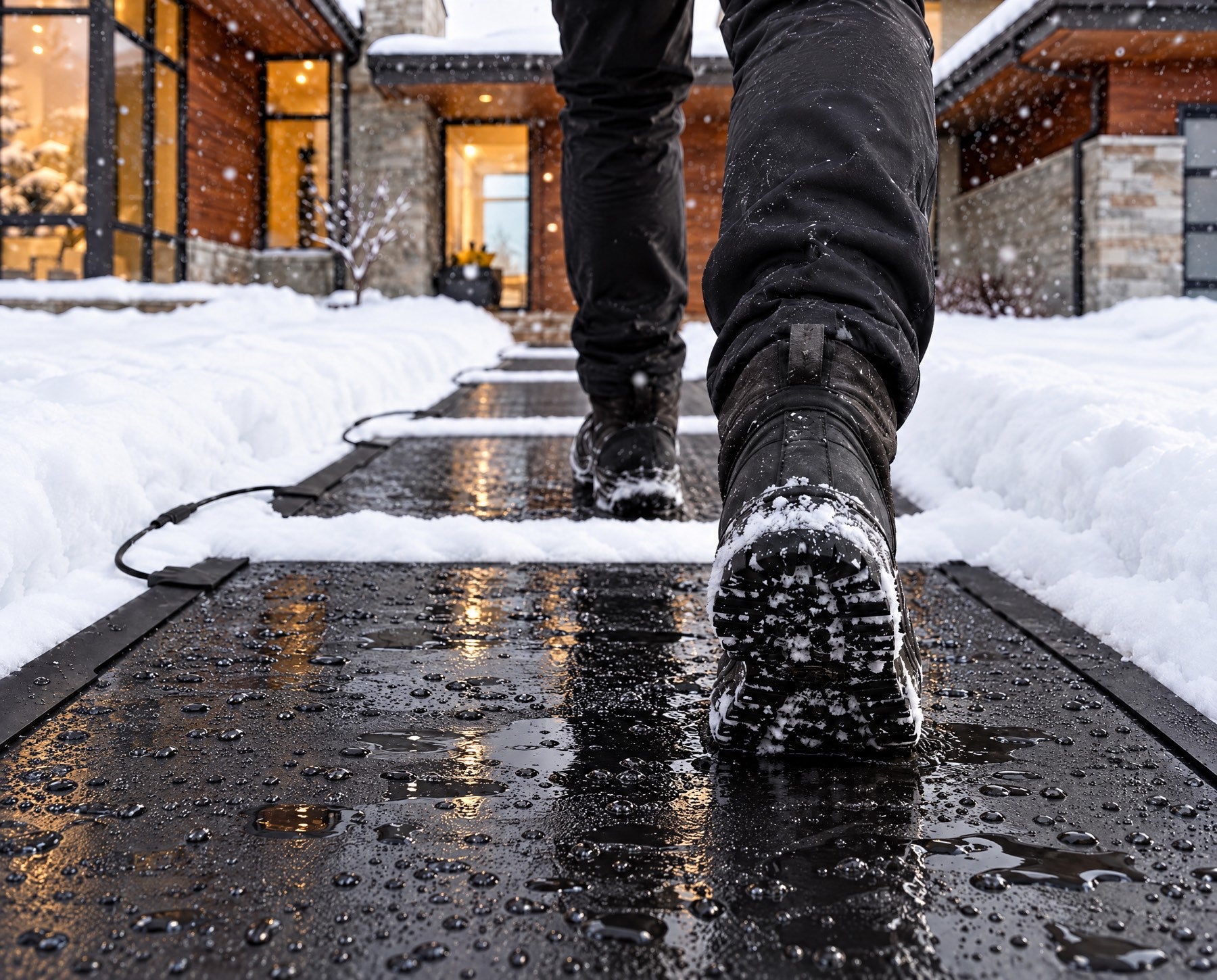 Thermoplastic mats: Flat, smooth surface